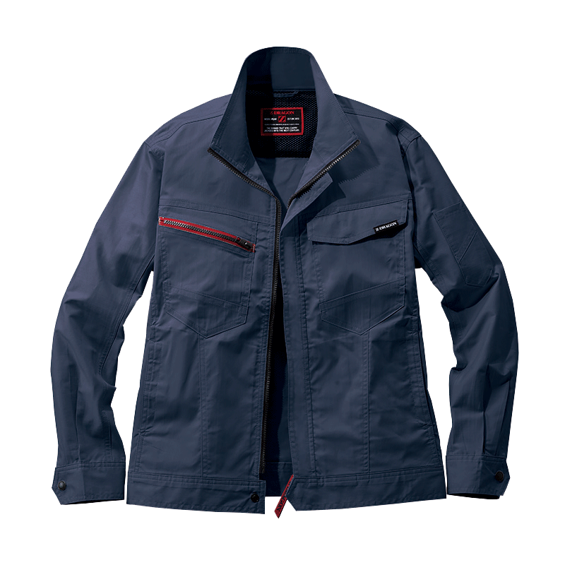 【Z-DRAGON(ジードラゴン)】【春夏作業服】エコ製品制電ストレッチ長袖ジャンパー 77300