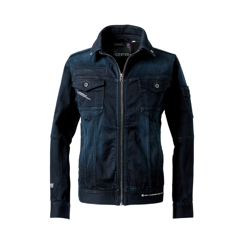 【I'Z FRONTIER(アイズフロンティア)】【秋冬年中作業服】3Dデニムワークジャケット　7310