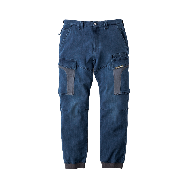 【TORAICHI(寅壱)】【秋冬年中作業服】デニムカーゴジョガーパンツ　8992-235