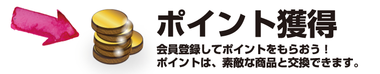 ポイントも獲得できます。