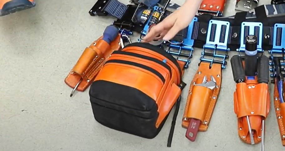 腰道具解体新書_ニックス腰袋_オレンジ | おしゃれ作業服通販だいまつ 