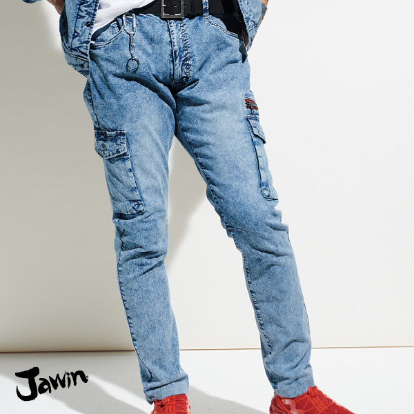 JAWINストレッチノータックカーゴパンツ 56902