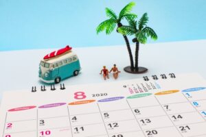 夏休みカレンダー