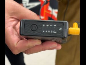 バートルエアークラフト最新モデルバッテリーは防水力強化のラバー加工