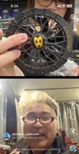 ダイマツインスタライブにダディ氏が登場_エアークラフトカスタムファンを説明
