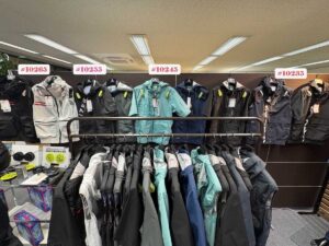 アイズフロンティア2026SS展示会_EFウェアの新作ラインナップ（品番記載）