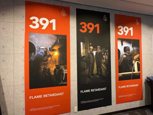 TSデザイン展示会2026SSレポート_難燃加工_造船会社で実証済み