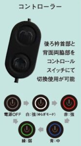 アイズフロンティア2025SS_ペルチェベスト_コントローラー機能