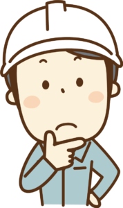 悩んでいる男性のイラスト